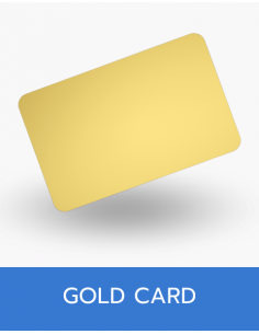 บัตรสีทอง แมทาลิค PVC 0.76 มม. 2