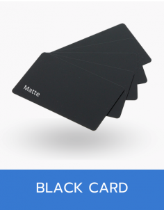 บัตรสีดำแบบด้าน 0.76 มม. 2