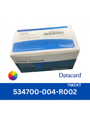Datacard YMCKT-KT Full-Color Ribbon Kit for SP55, SP75 Print (534000-006