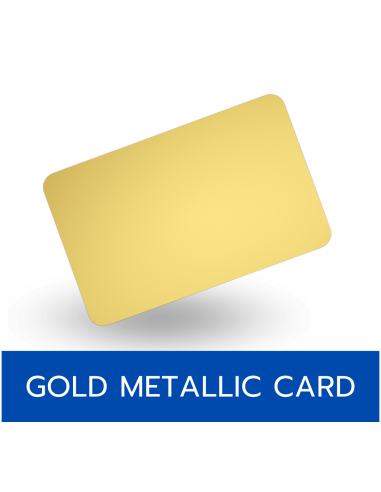 บัตรสีทอง แมทาลิค PVC 0.76 มม.