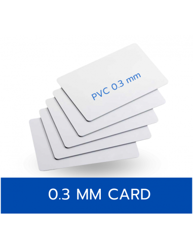 บัตรพีวีซี 0.3 มม. 500 ใบ