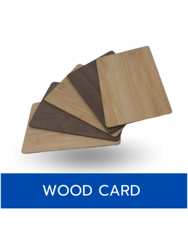 บัตรไม้ RFID บัตรสมาร์ทการ์ดแบบใหม่ที่ทำจากไม้