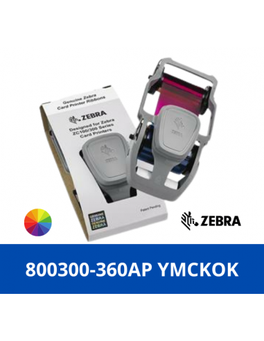 Zebra 800300-360AP, YMCKOK ribbon- 200 Prints