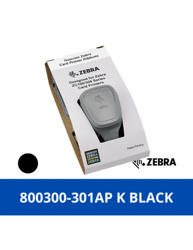 Zebra 80030-350AP, Black ribbon- 2000 Prints