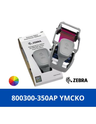 Zebra 80030-350AP, YMCKO ribbon- 200 Prints