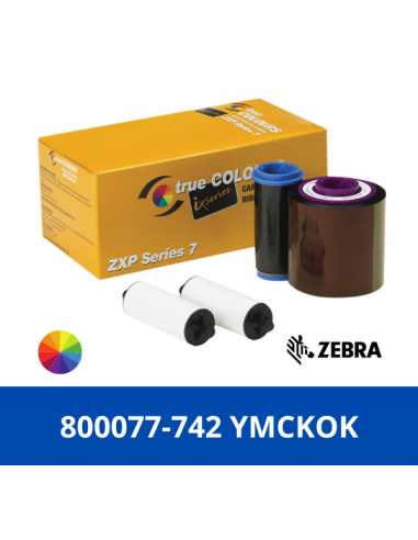 Zebra 800077-742 YMCKOK ,750 images ZXP7,HS