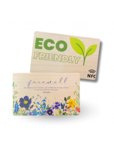 บัตรไม้ RFID พร้อมสกรีน