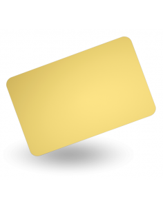 บัตรสีทอง แมทาลิค PVC 0.76 มม.